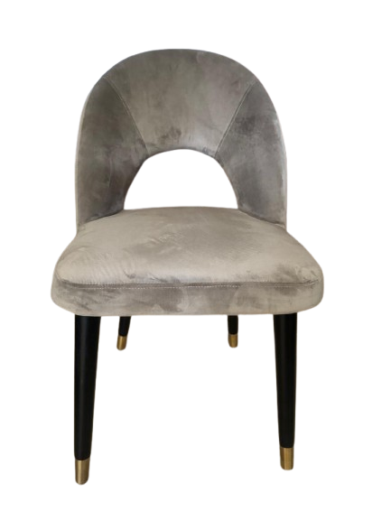 Silla velvet gris