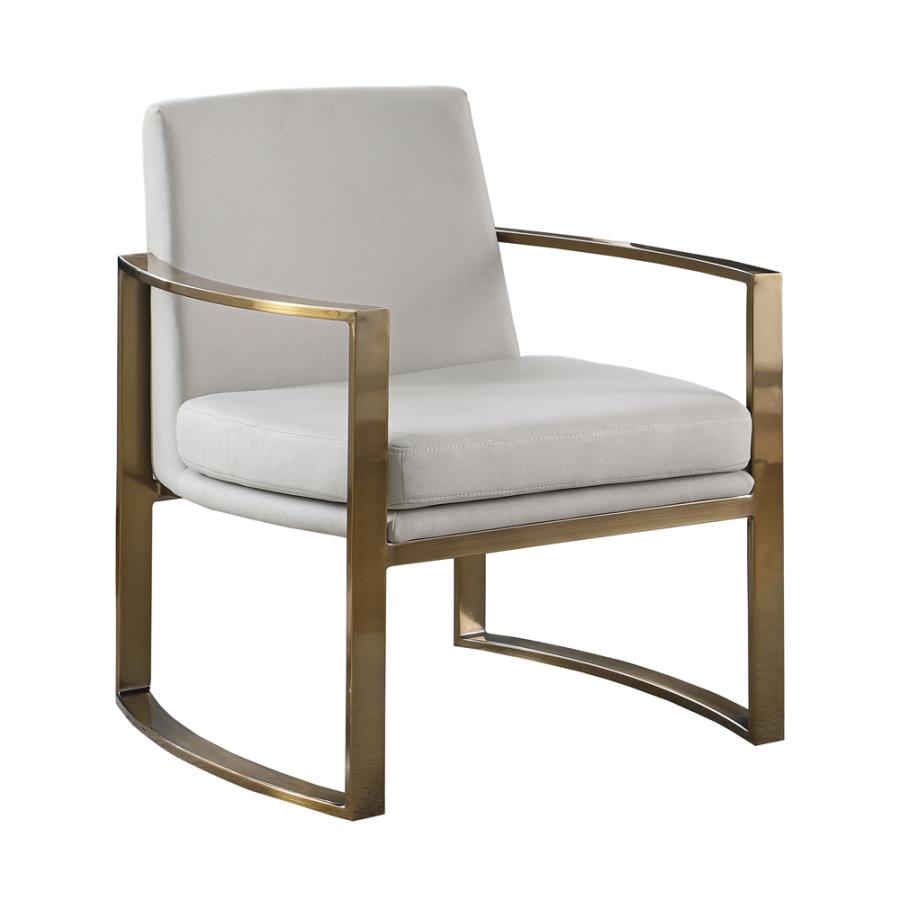 Sillón ocasional bronce - beige