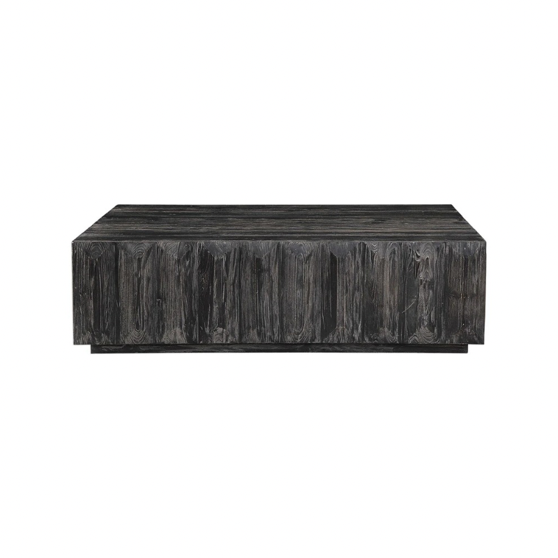 Mesa de centro madera cardeada