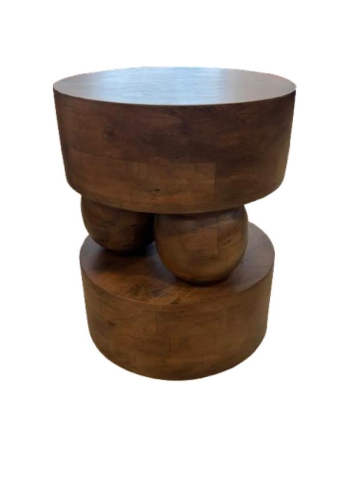 Mesa lateral / auxiliar bolas madera