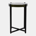 Mesa auxiliar cristal ahumado