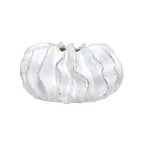 Florero irregular blanco gris