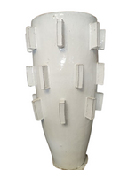 Jarron Alto esmaltado blanco