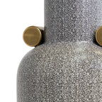 Jarrón ceramico gris mediano