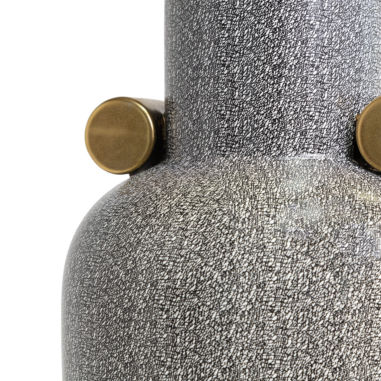 Jarrón ceramico gris mediano