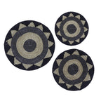 Set de 3 platones jute