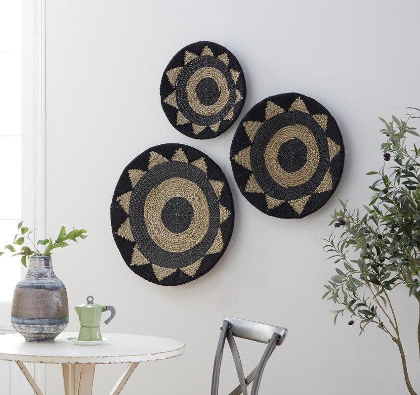 Set de 3 platones jute
