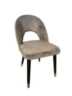 Silla velvet gris