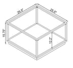 Mesa de centro Duo cromo dorado