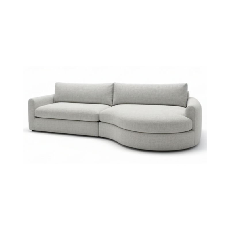 Sala sofa curvo