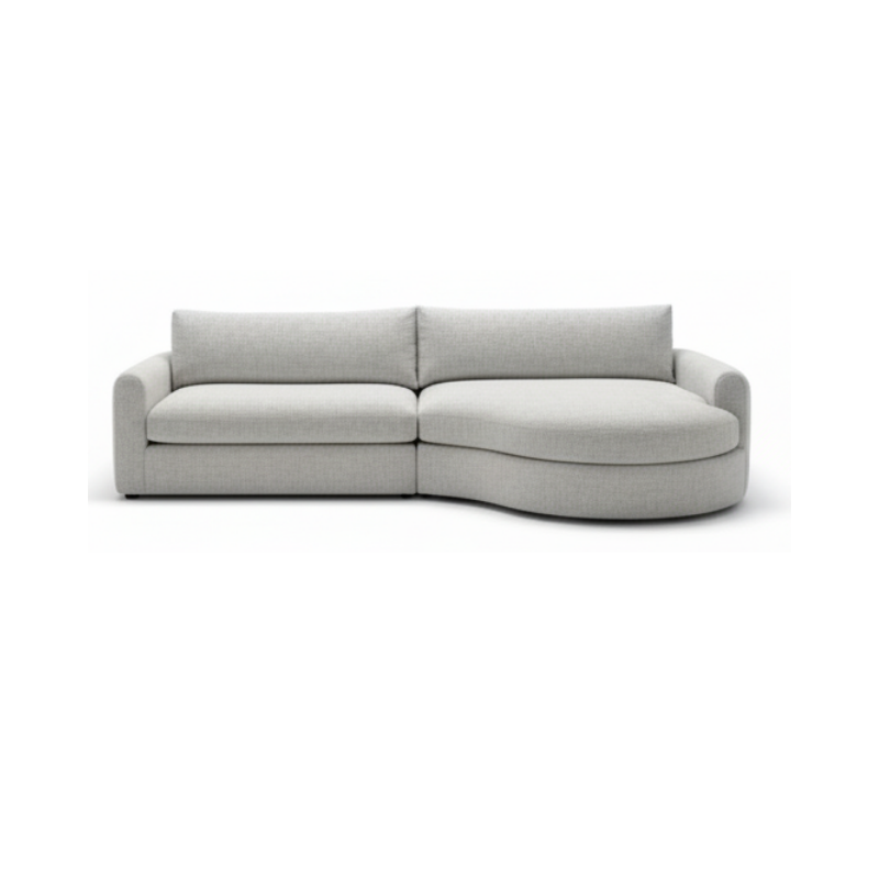 Sala sofa curvo