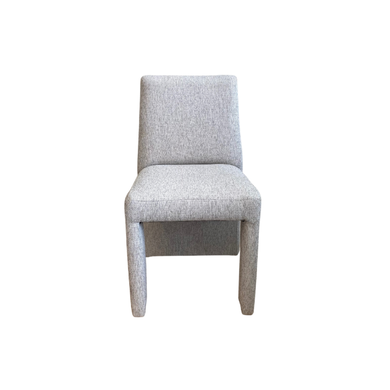Silla Ottawa en tela color gris claro