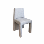 Silla Ottawa en tela color gris claro