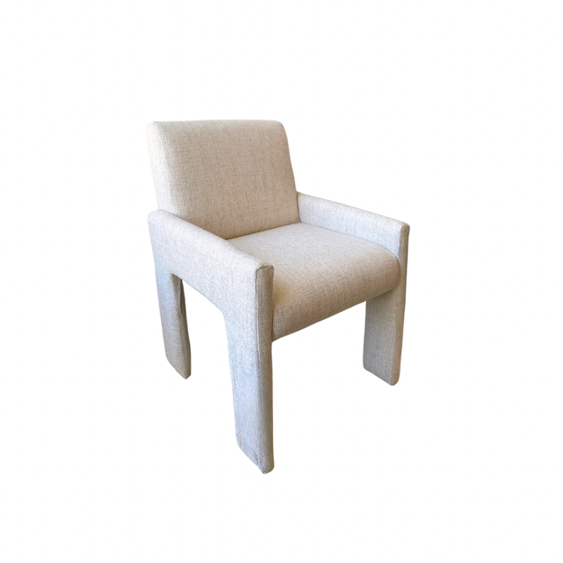 Silla Marcela en tela beige