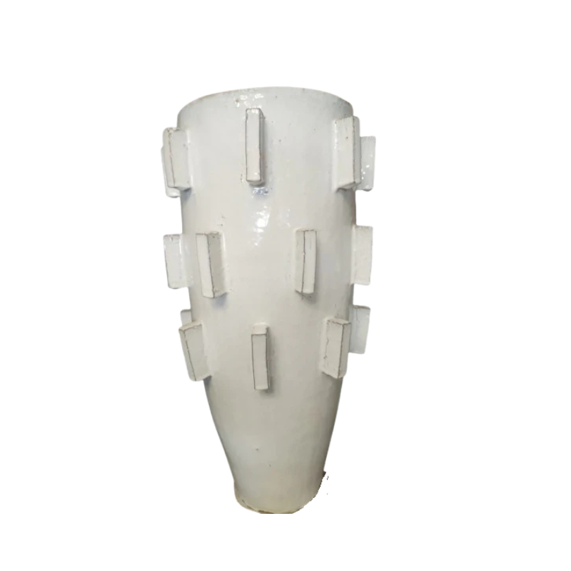 Jarron Alto esmaltado blanco