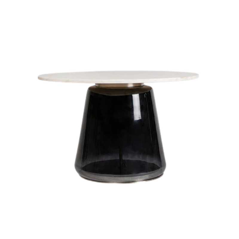 Mesa de centro cristal humo