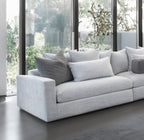Sala seccional Rside en tela gris clara