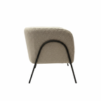 Sillón Ocasional Jacobsen en tela base metal