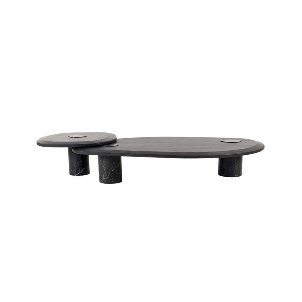 Mesa de centro set de 2 encino negro