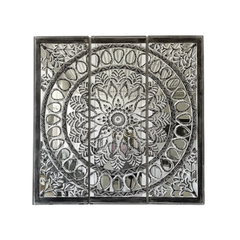 Retablo madera con espejo