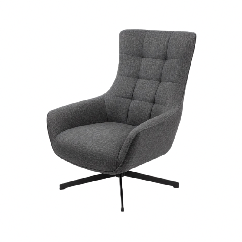 Sillón ocasional retro giratorio