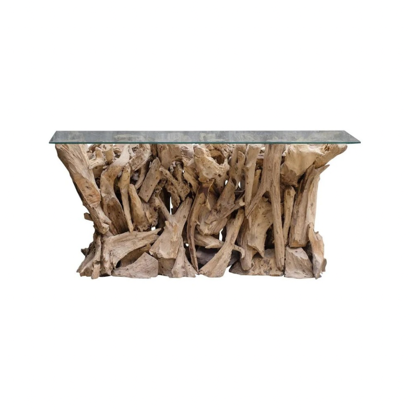Consola Tronco cristal