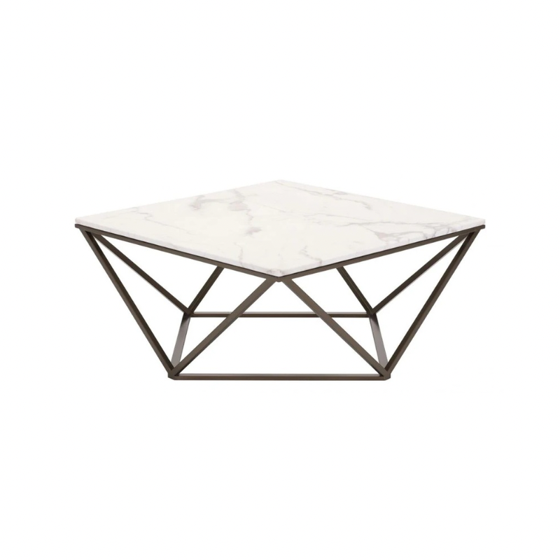 Mesa de centro mármol con vetas