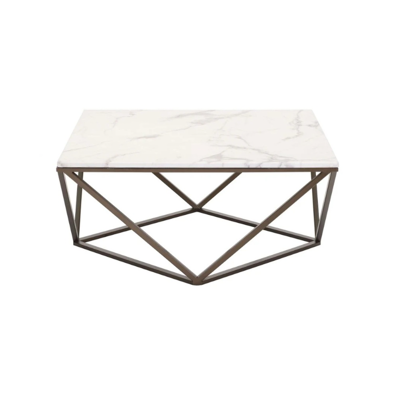 Mesa de centro mármol con vetas