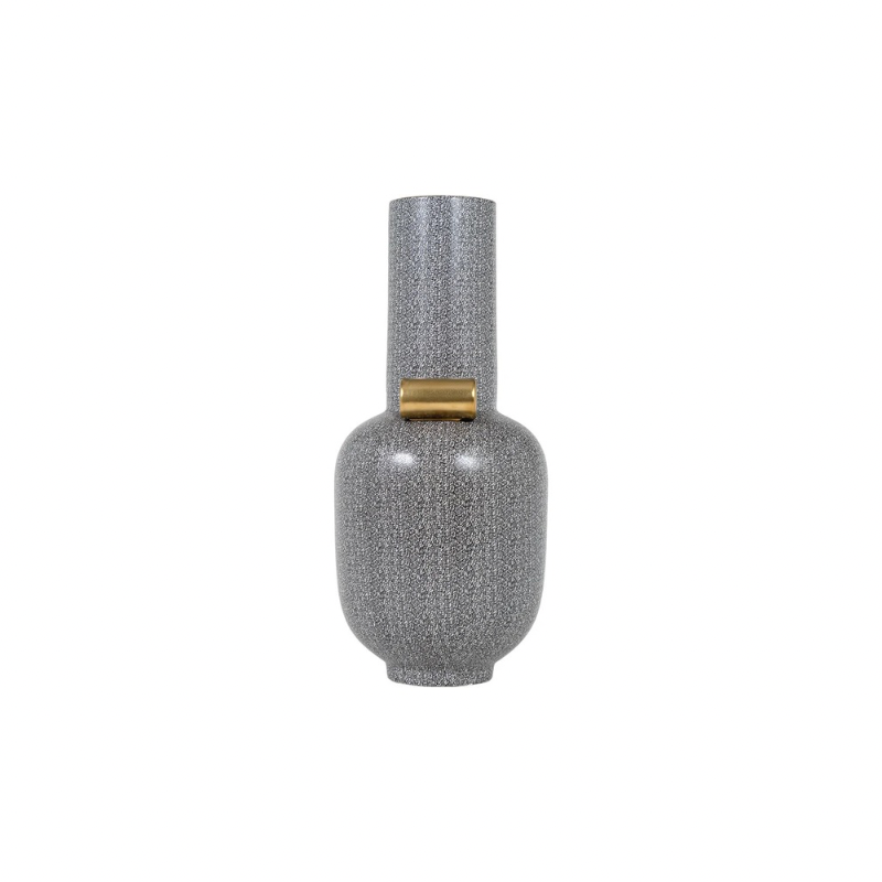 Jarrón ceramico gris mediano