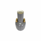 Jarrón ceramico gris mediano