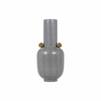 Jarrón ceramico gris mediano