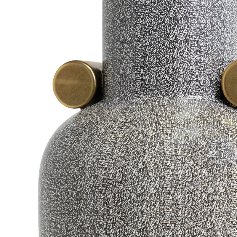 Jarrón ceramico gris mediano