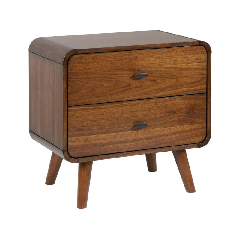 Buro dos cajones en madera.