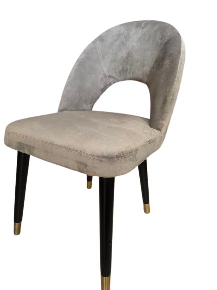 Silla velvet gris