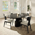 Mesa de comedor Ovalada Negra