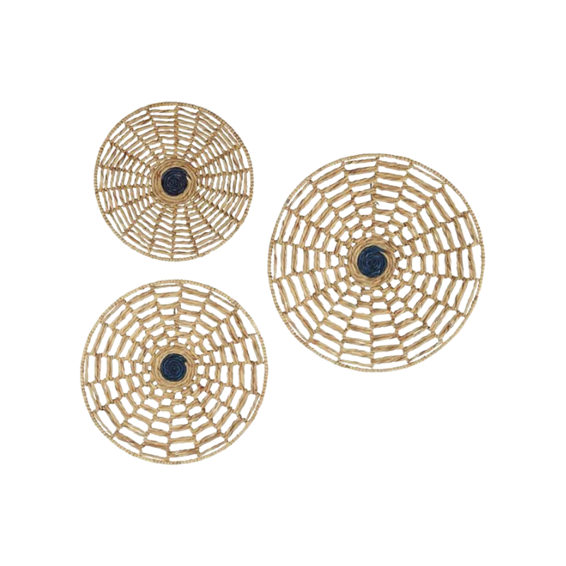 Platones jute para pared