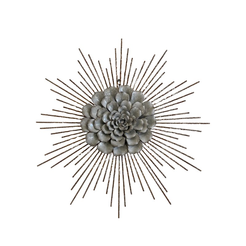 Set de dos, Flor cerámica para pared