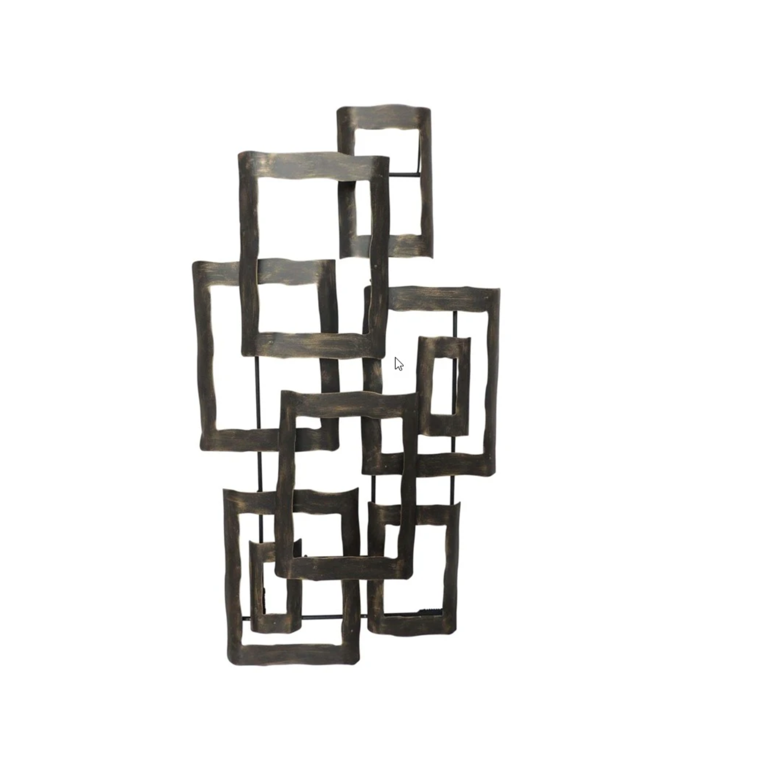 Estructura metal café antiguo para pared