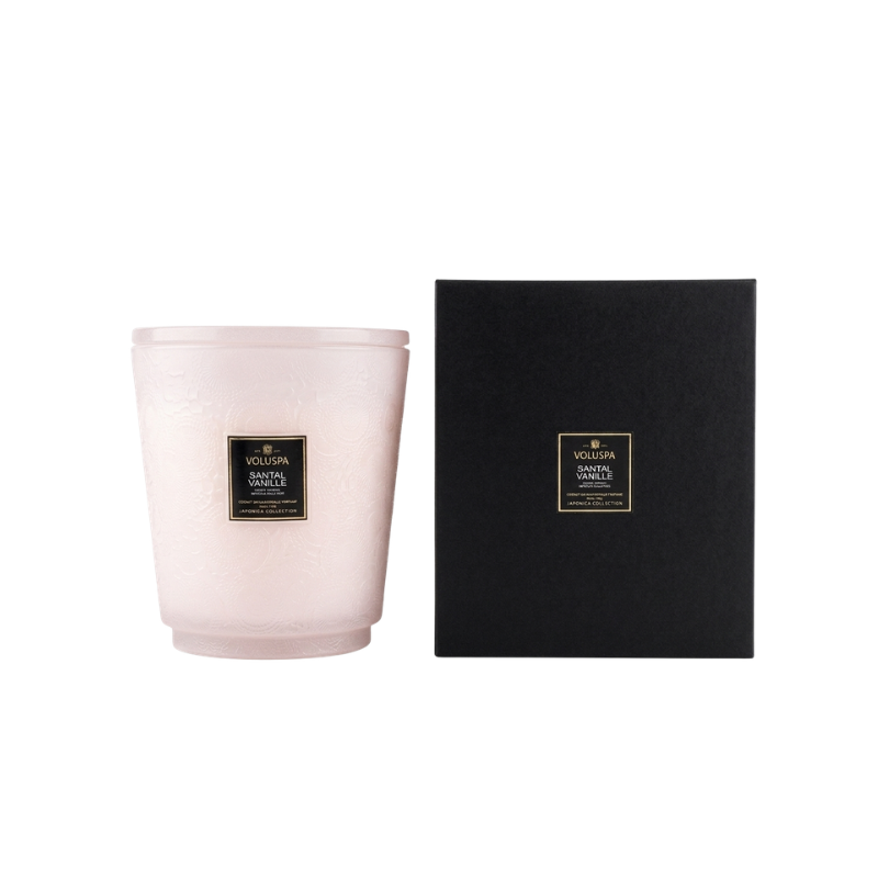 Vela Aromática Grande De Cristal