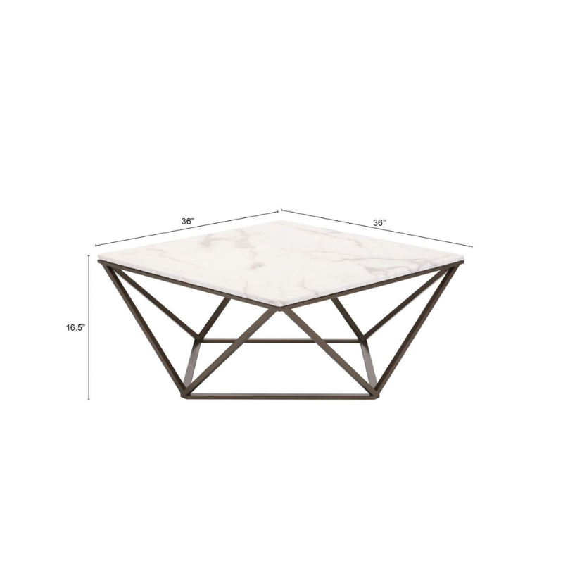 Mesa De Centro Con Marmol