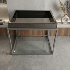 Mesa Lateral Espejo Cristal