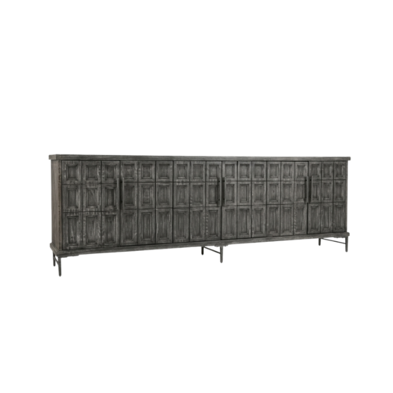 Bufetero 6 puertas gris