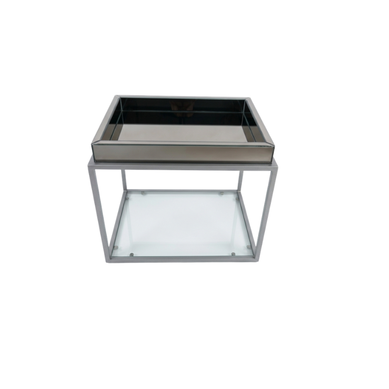 Mesa Lateral Espejo Cristal