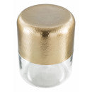 Mesita Lateral Cristal Dorado