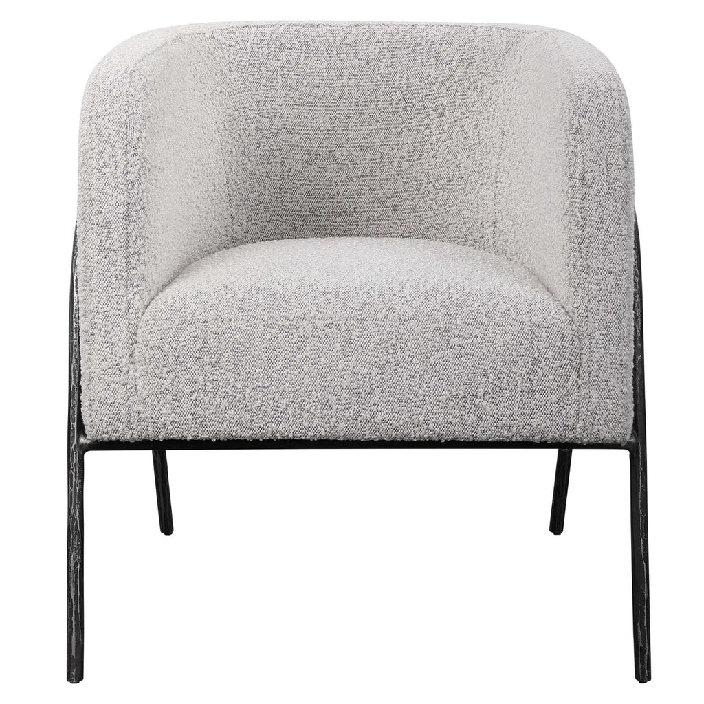 Sillón Ocasional Jacobsen en tela base metal