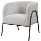Sillón Ocasional Jacobsen en tela base metal