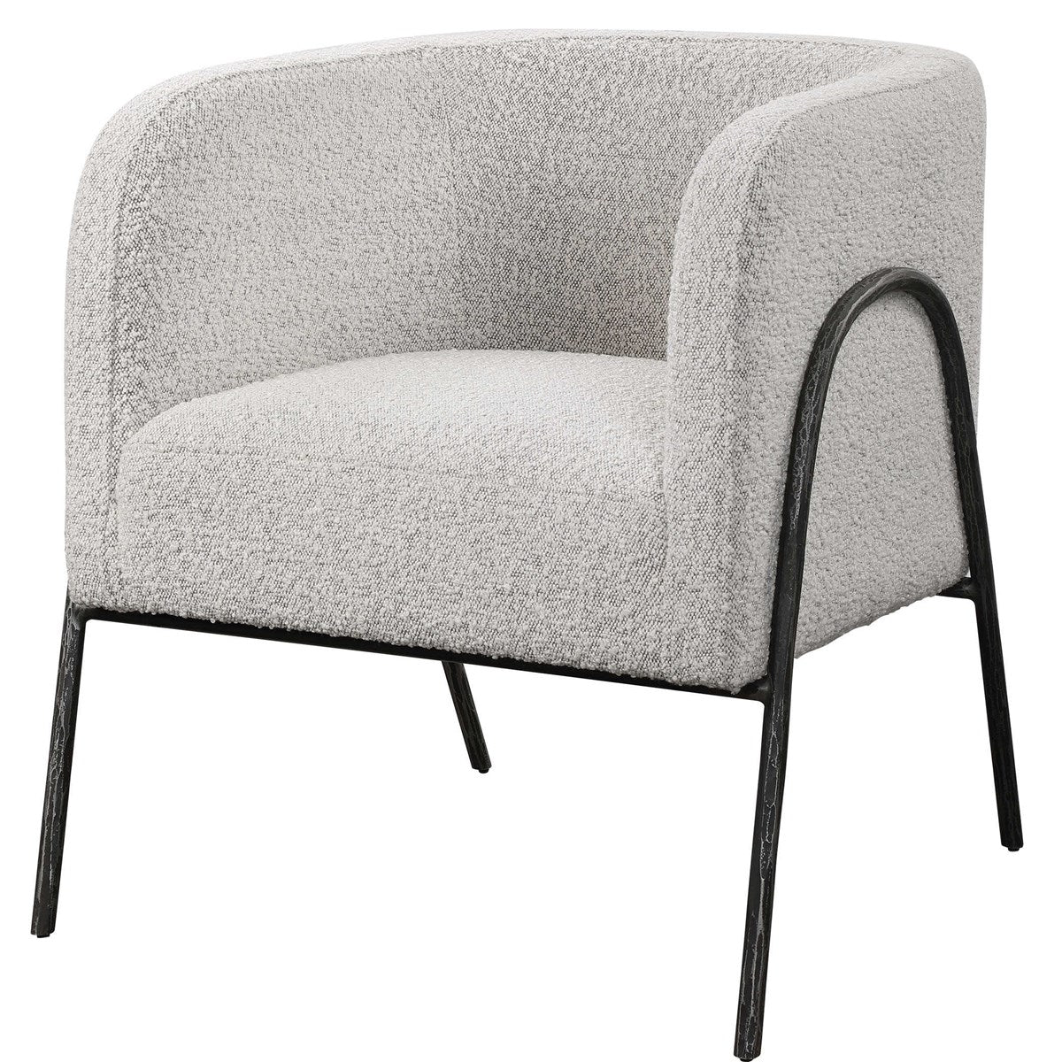 Sillón Ocasional Jacobsen en tela base metal