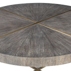 Mesa de centro detalle dorado