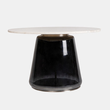 Mesa de centro cristal humo