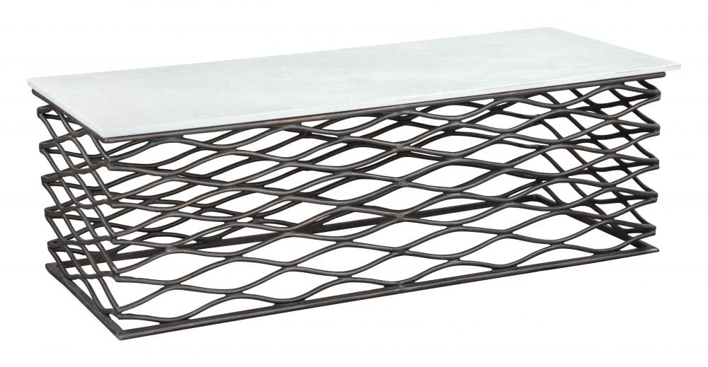 Mesa de centro rectangular mármol